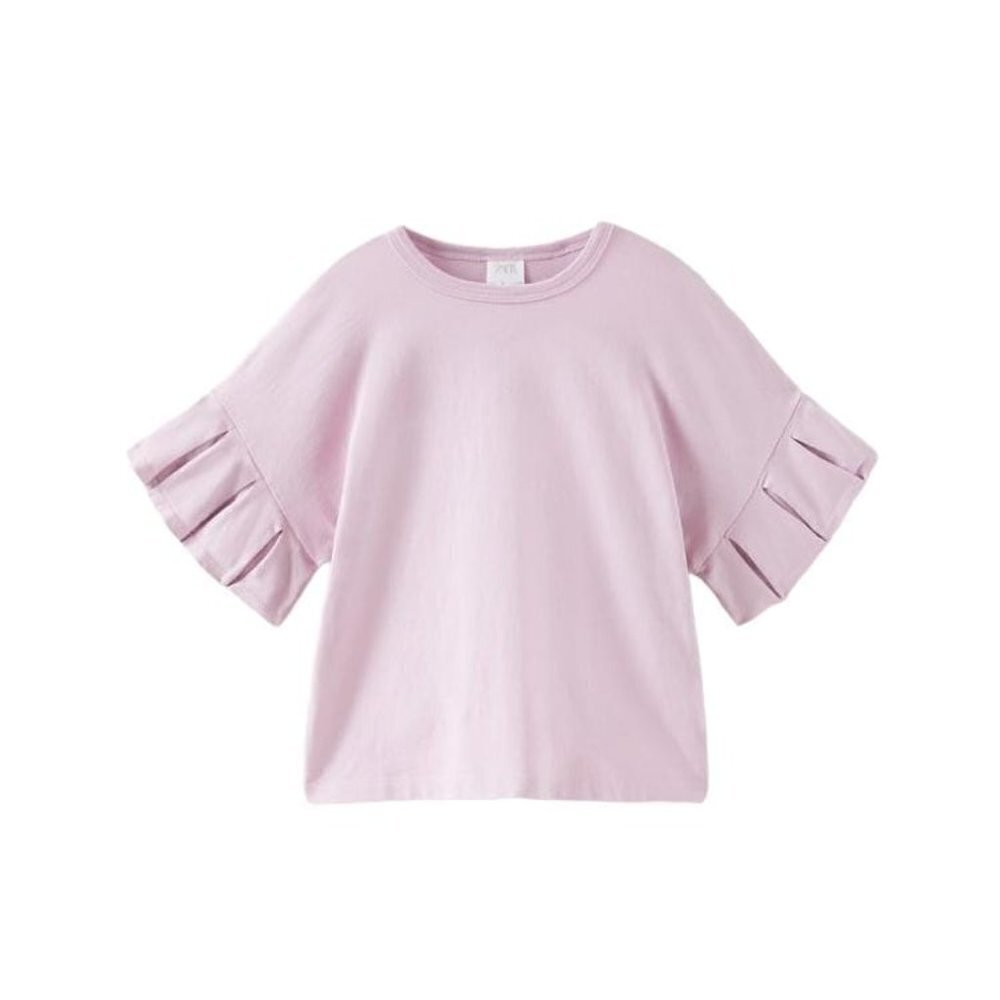 ZARA FRILLED SHIRT MAUVE SIZE  7T | 2335/120/612